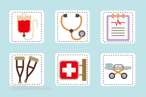医疗图标与医疗用品 守护生命安全的视觉符号与实际工具